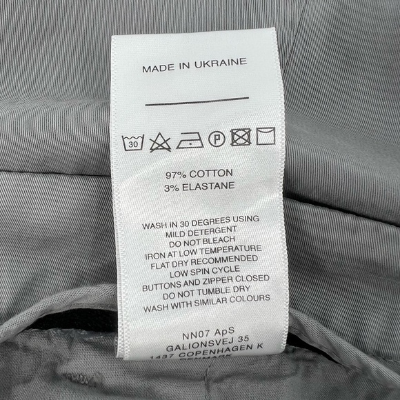 NWT NNO7 No Nationality Gray Mid Rise Shorts Size 38 Men's - Picture 9 of 9